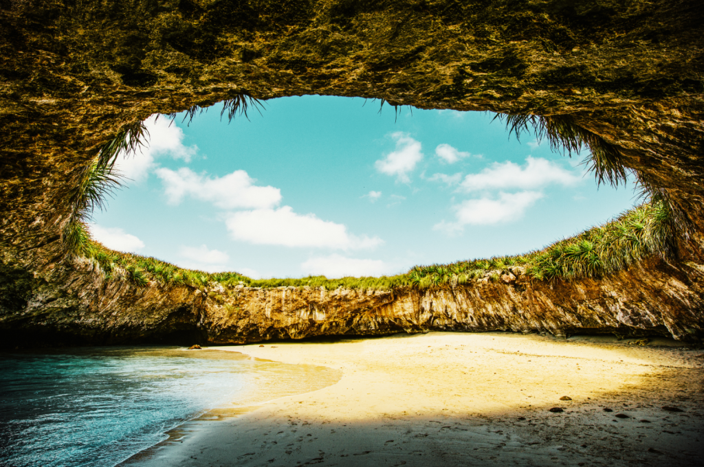 The Hidden Beach of Playa del Amor at Islas Marietas